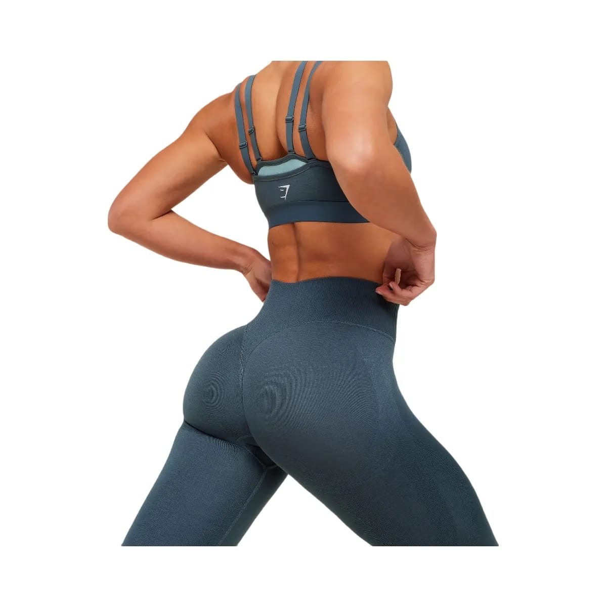 Gymshark Interval Seamless Leggings "Stealth Blue"