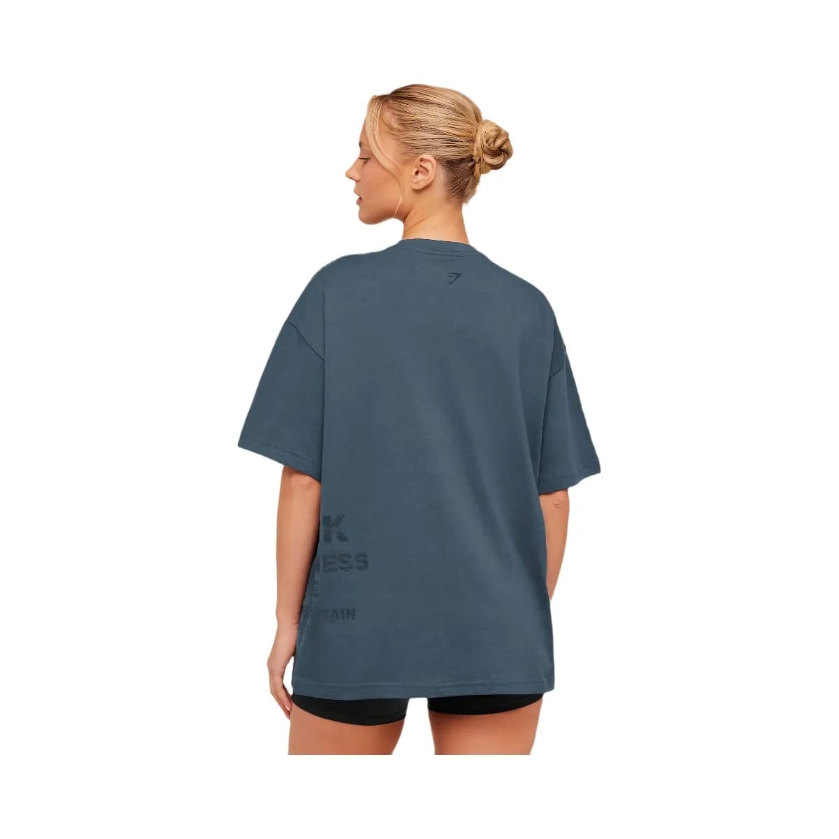 Gymshark Stacked Graphic Short Sleeve T-Shirt "Stealth Blue"