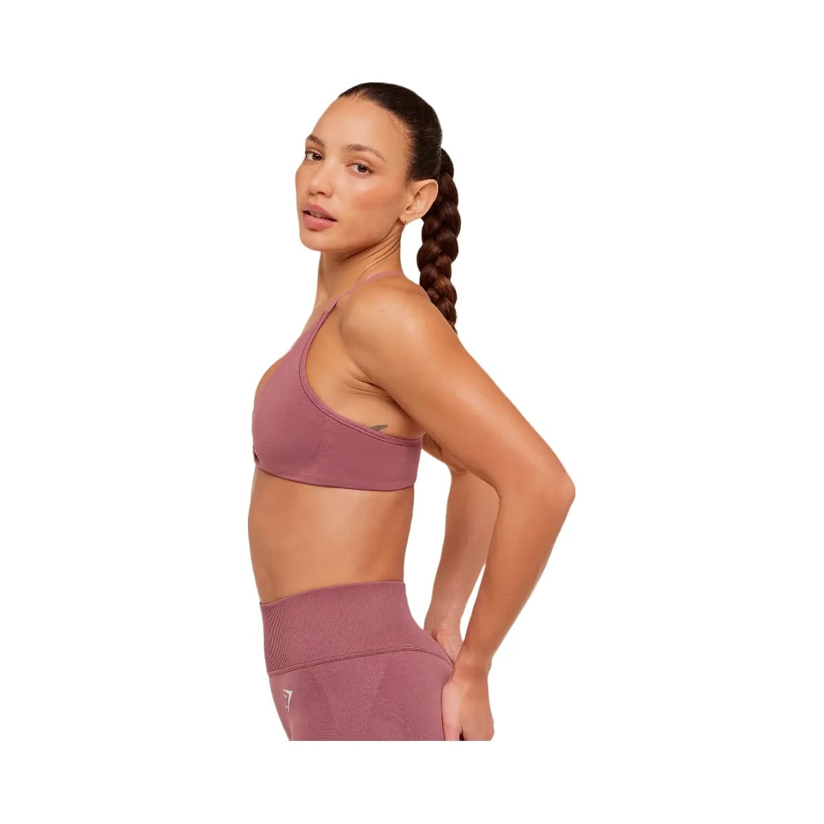 Gymshark Interval Seamless Light Support Sports Bra "Reset Pink"