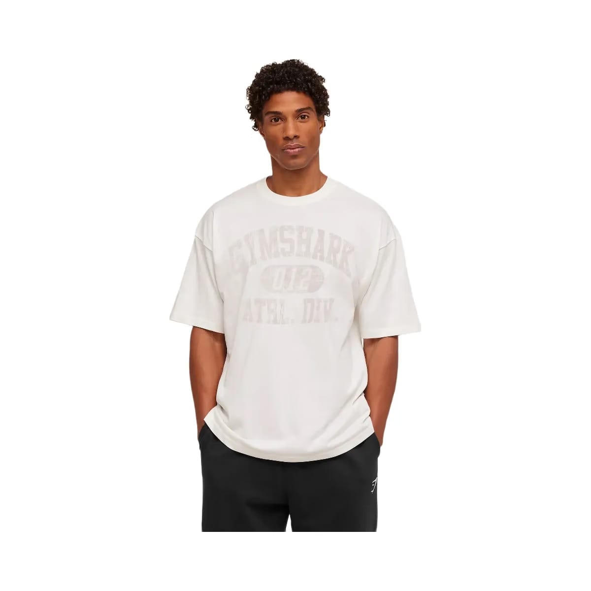 Gymshark Athletic Division Graphic T-Shirt Gs Soft White