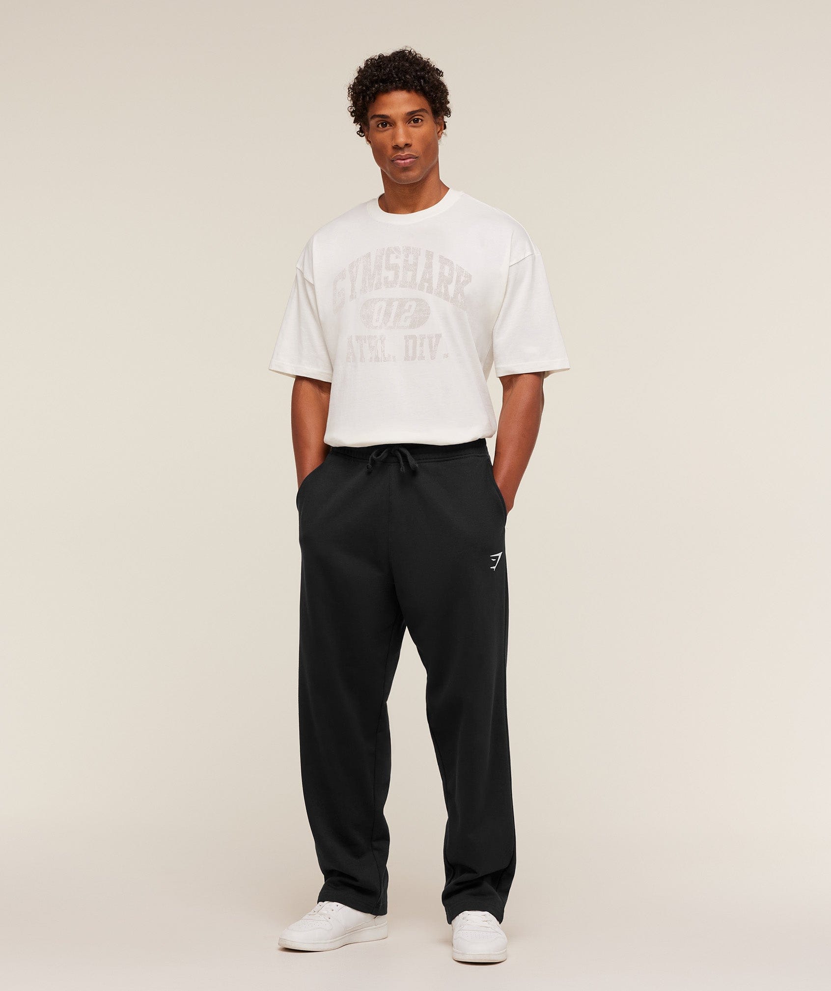 Gymshark Athletic Division Graphic T-Shirt Gs Soft White