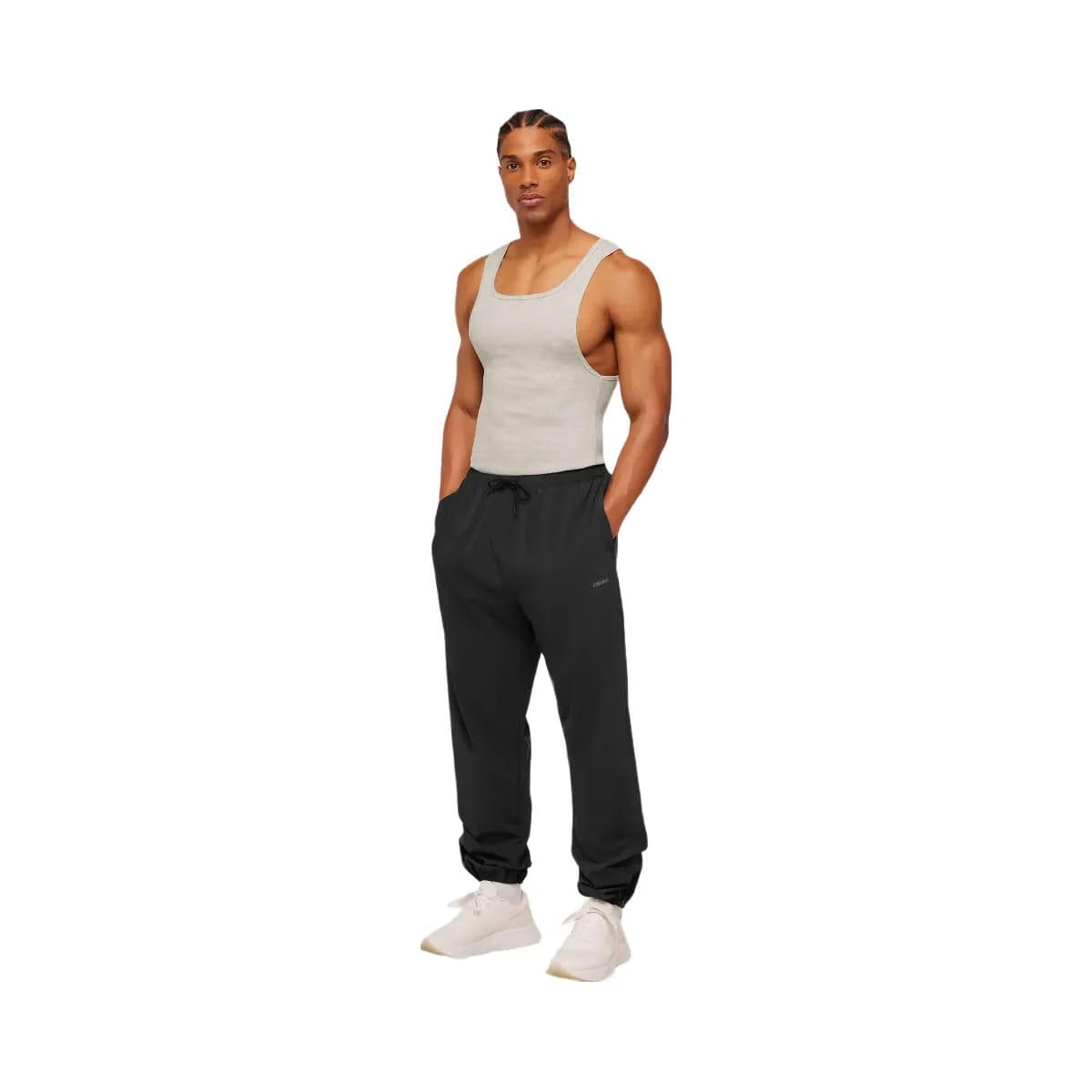 Gymshark x CBUM Ribbed Tank "Bros Stone Grey Marl"