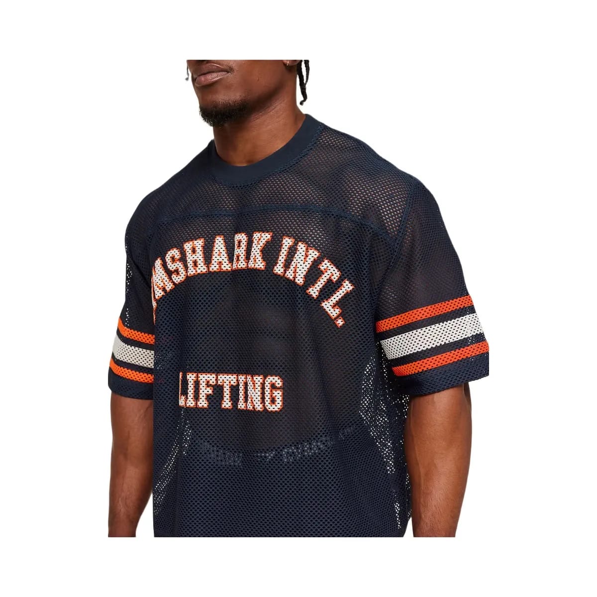 Gymshark Collective Mesh Contrast Jersey Heavy Blue