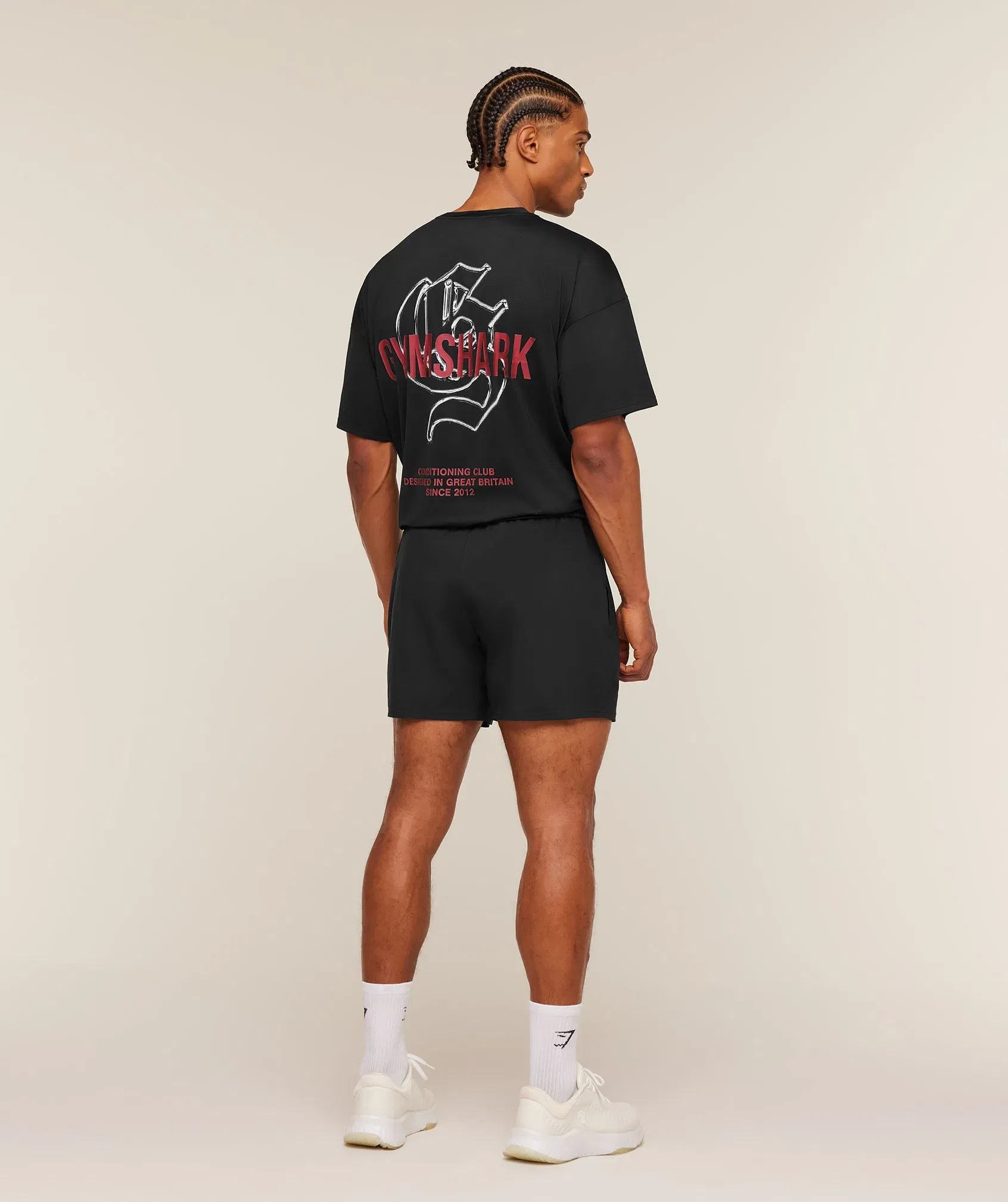 Gymshark Chrome Graphic T-Shirt Black