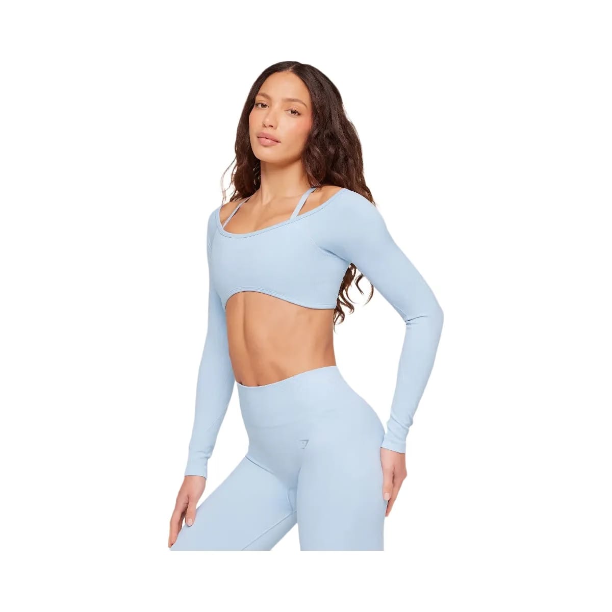 Gymshark Poise Long Sleeve Top "Chilled Blue"