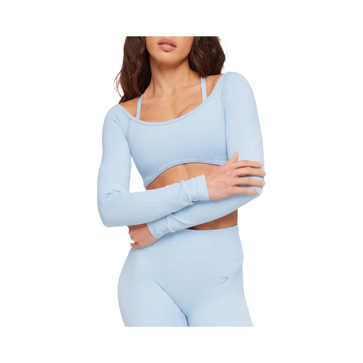 Gymshark Poise Long Sleeve Top "Chilled Blue"
