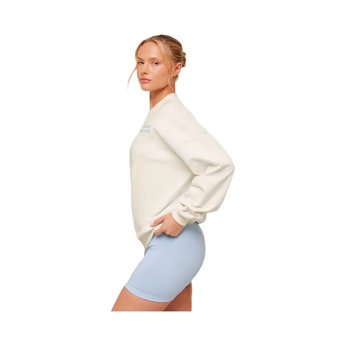 Gymshark Lifestyle Club Graphic Sweatshirt "Soft White"