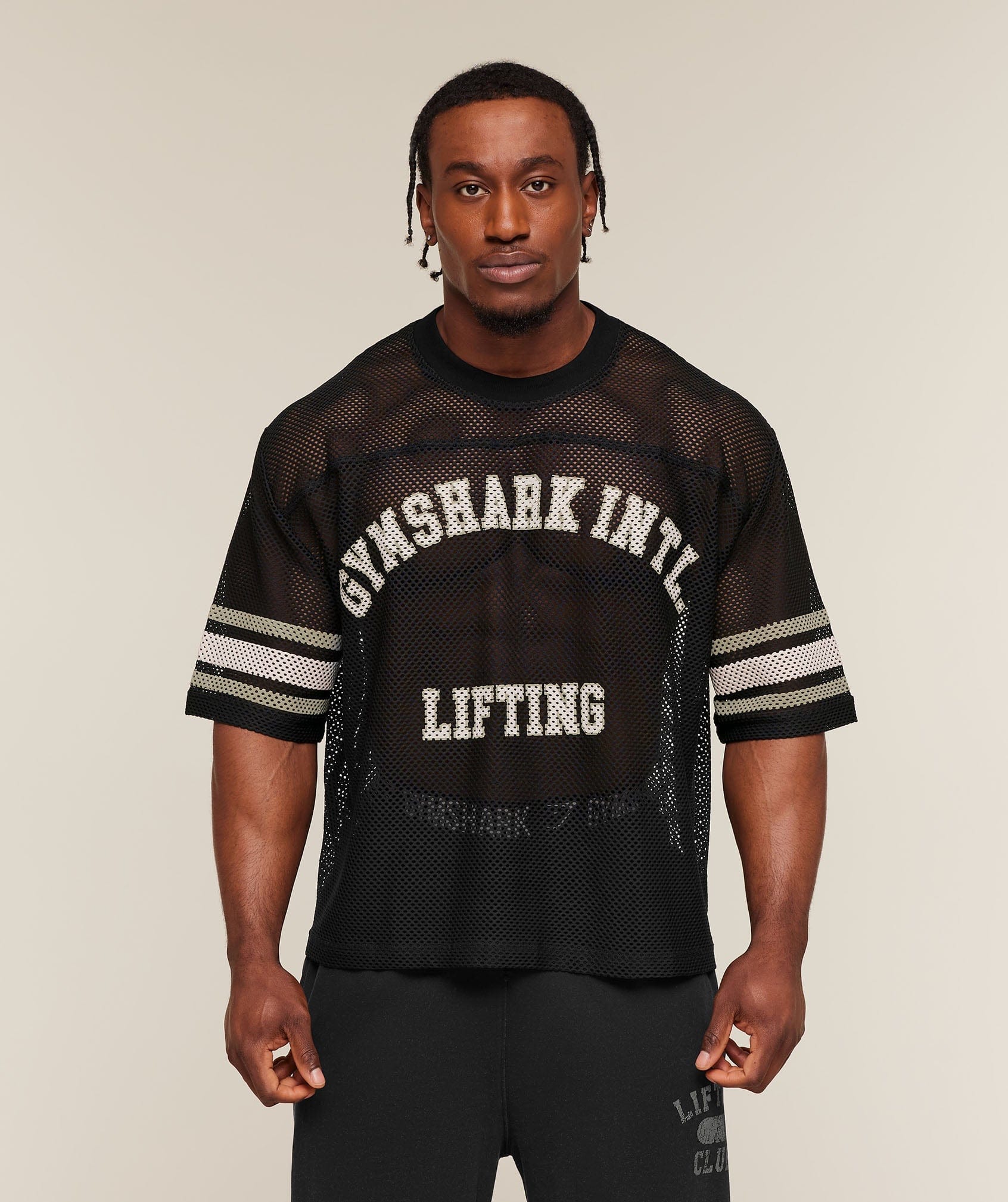Gymshark Collective Mesh Contrast Jersey Black