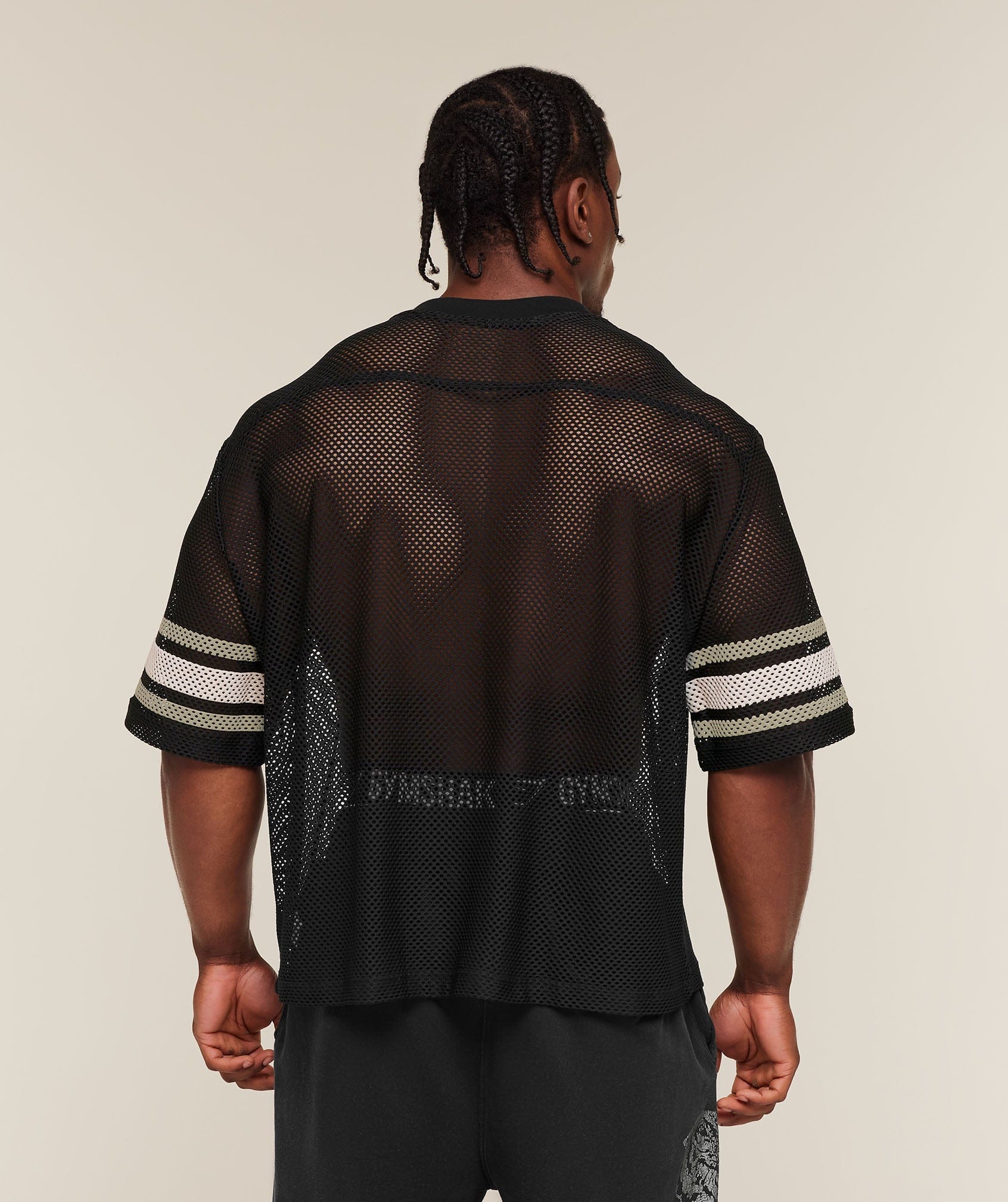 Gymshark Collective Mesh Contrast Jersey Black