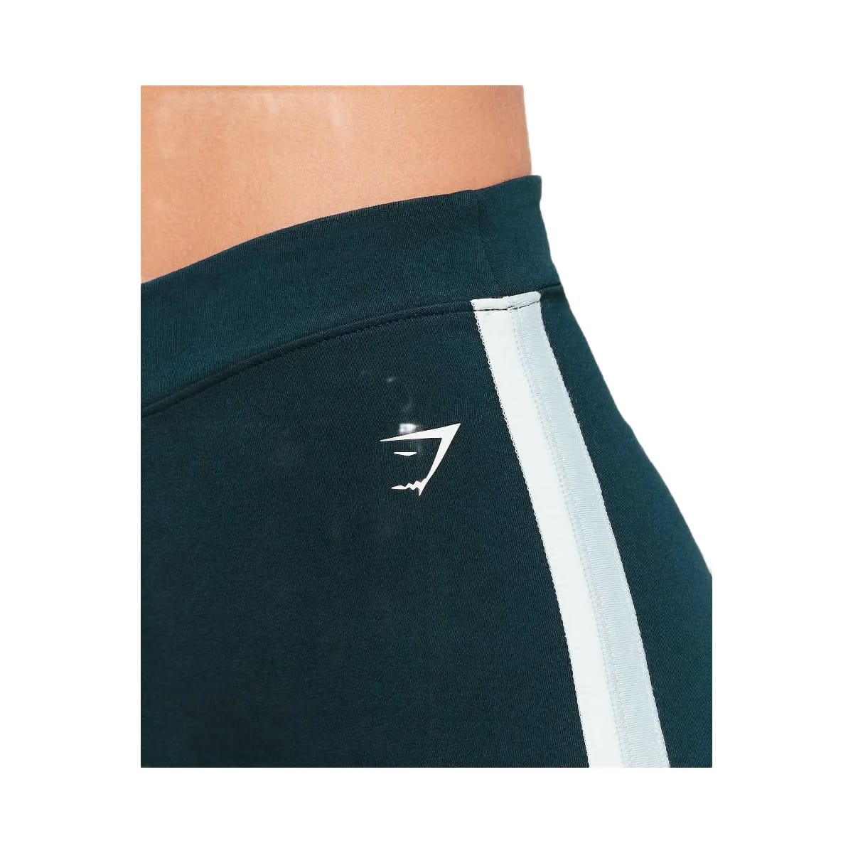 Gymshark Piping Wide Leg Pants "Deep Petrol Blue Smoke Blue Soft White"