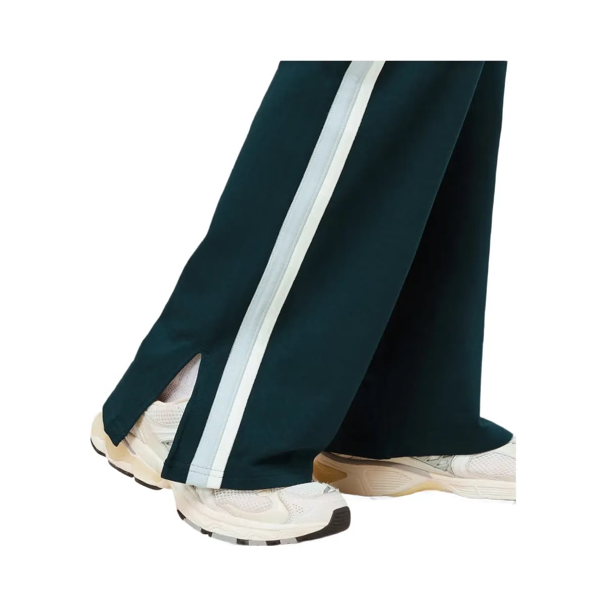 Gymshark Piping Wide Leg Pants "Deep Petrol Blue Smoke Blue Soft White"