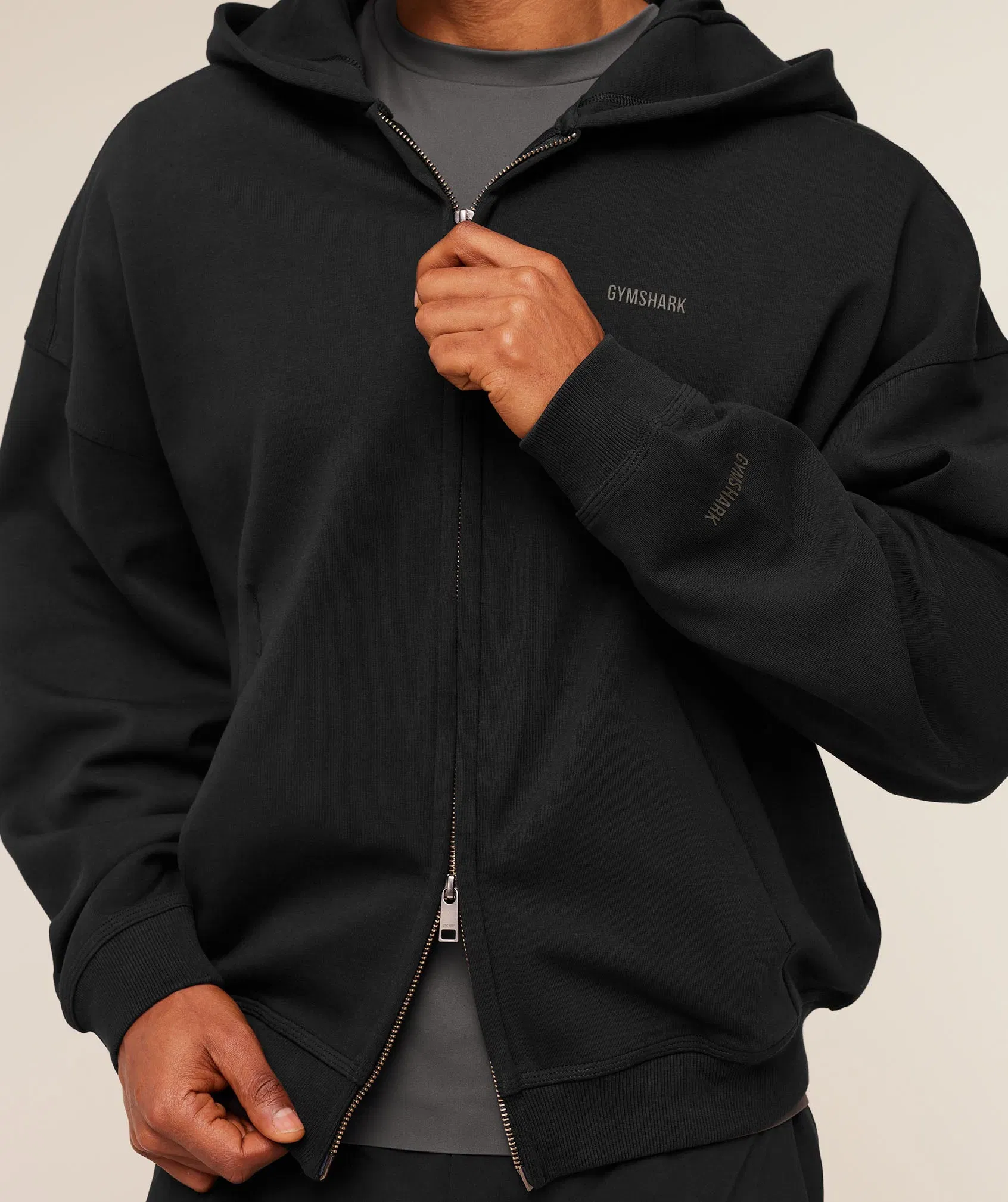 Gymshark Evolve Lightweight Zip Through Hoodie Black