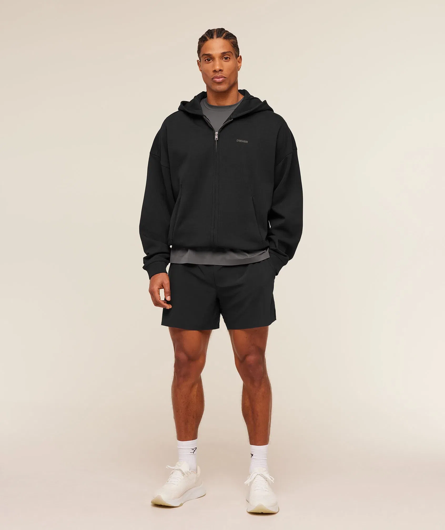 Gymshark Evolve Lightweight Zip Through Hoodie Black