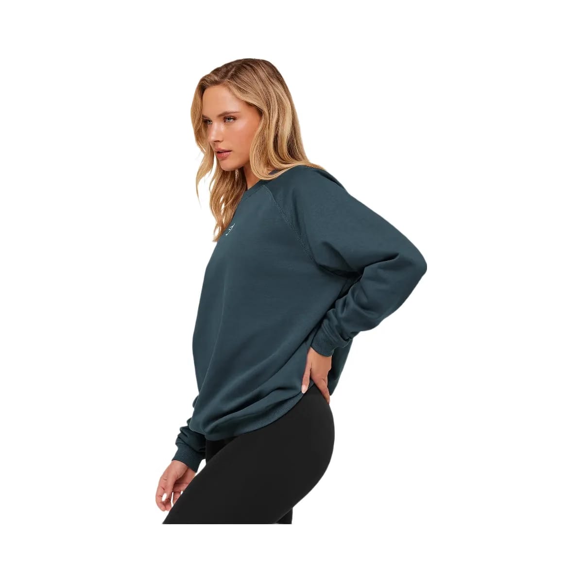 Gymshark Training Oversized Fleece Sweatshirt "GS Stealth Blue"