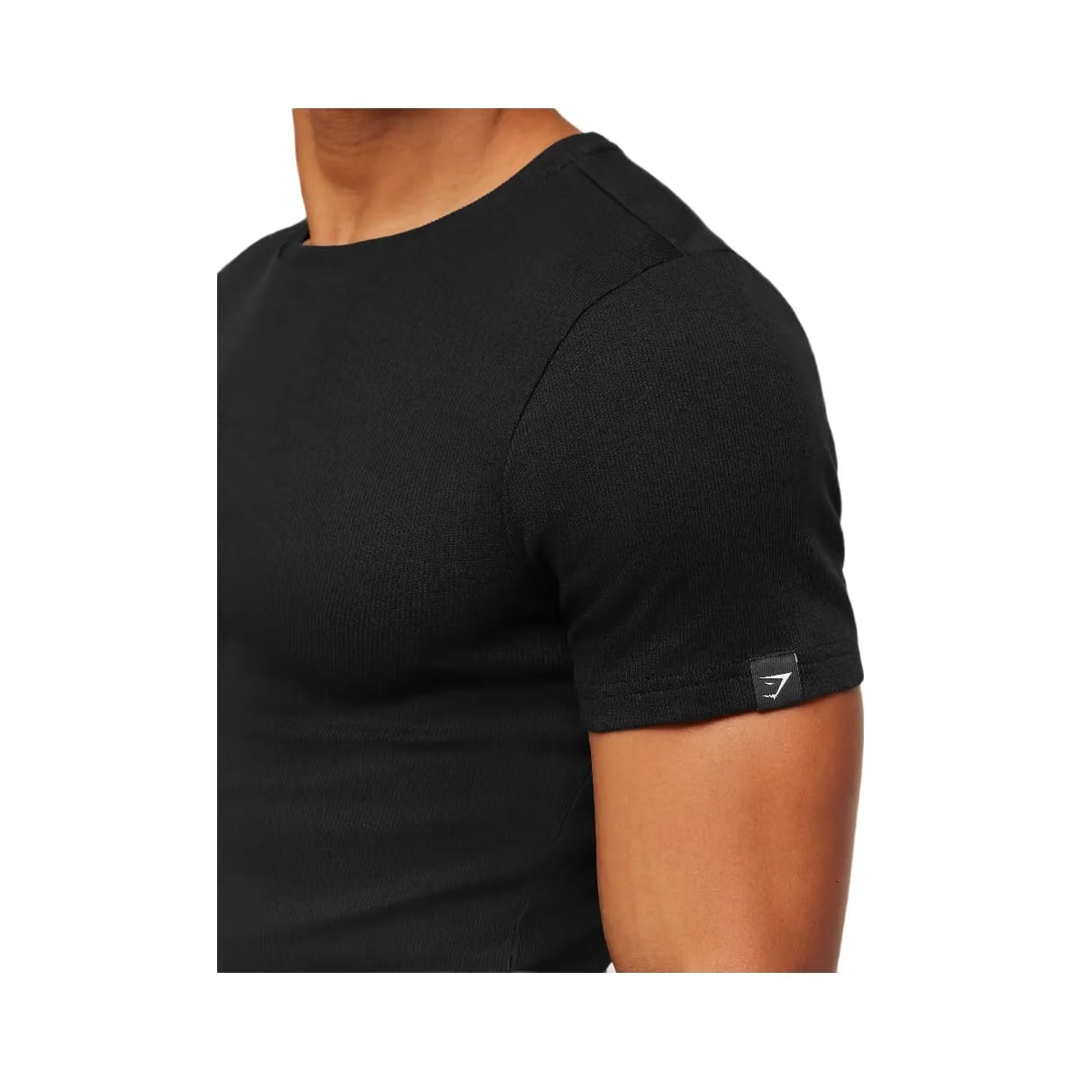 Gymshark Ribbed T-Shirt "Black"