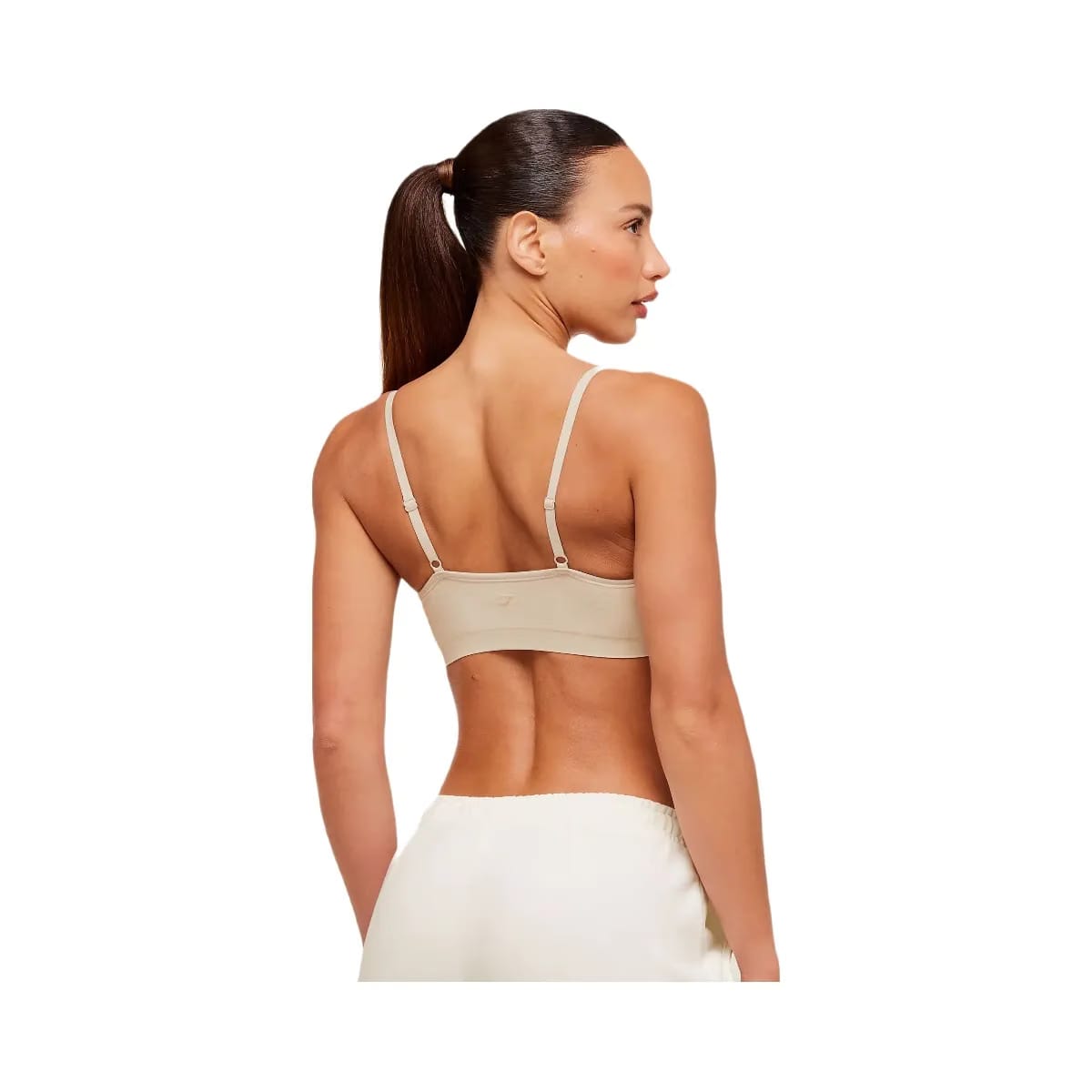 Gymshark FeatherForm V-Neck Bralette "Pebble Grey"