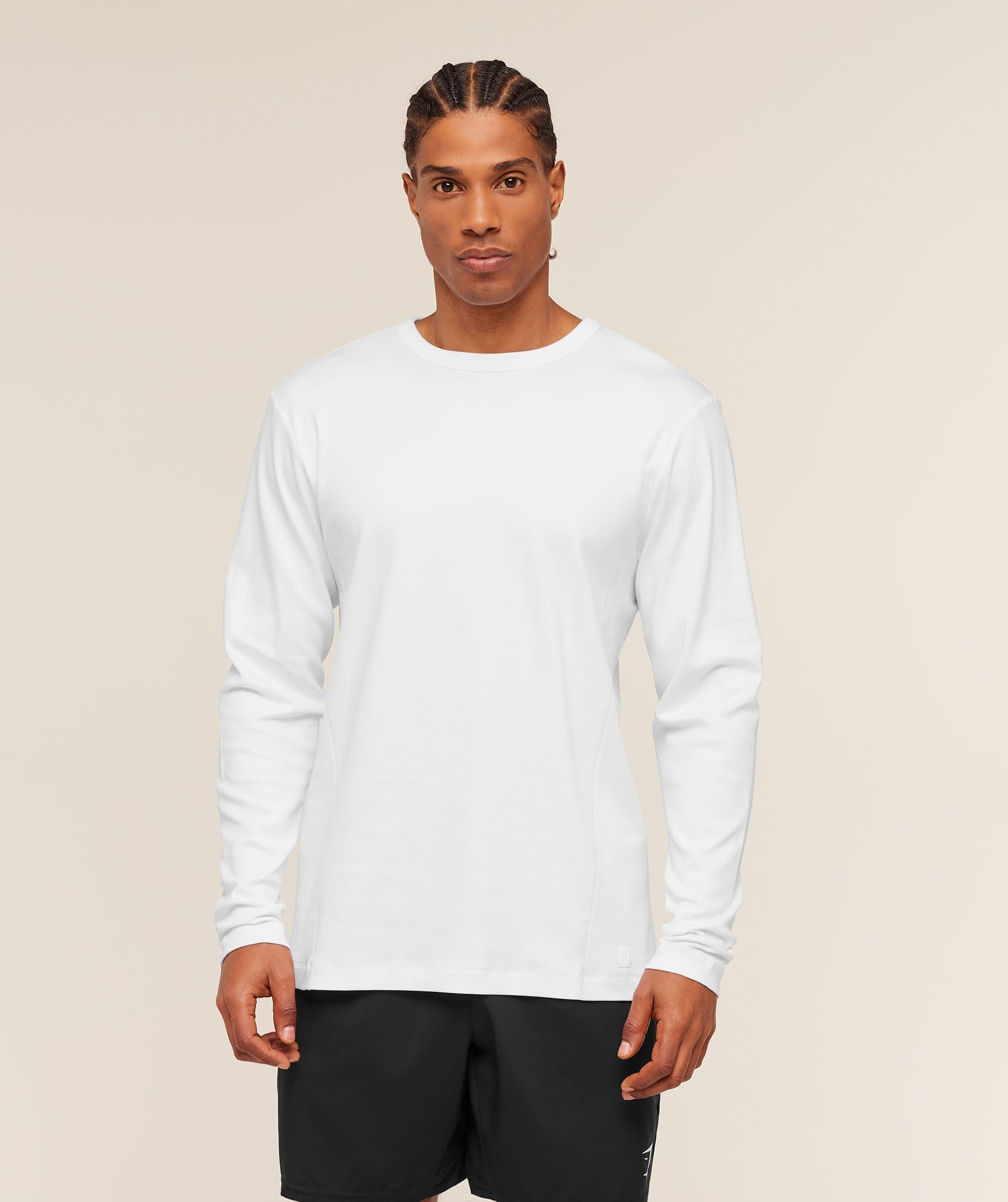 Gymshark Off Duty Long Sleeve T-Shirt White