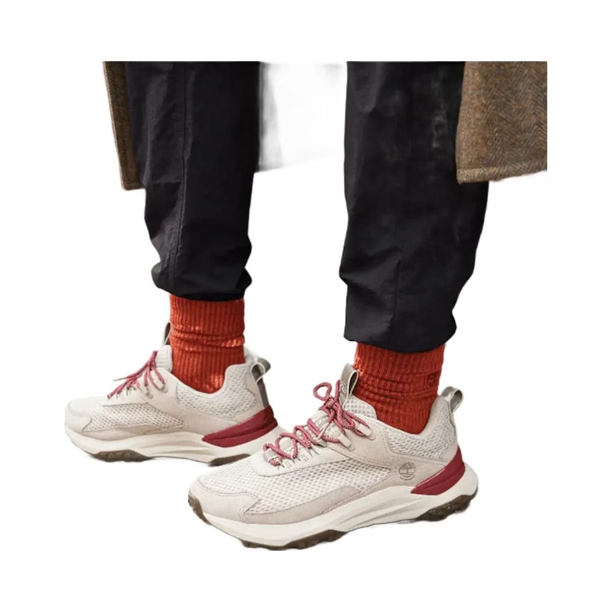 Timberland Year Of The Snake Motion Access Waterproof Sneaker Light Taupe Mesh/Dark Red Men'S