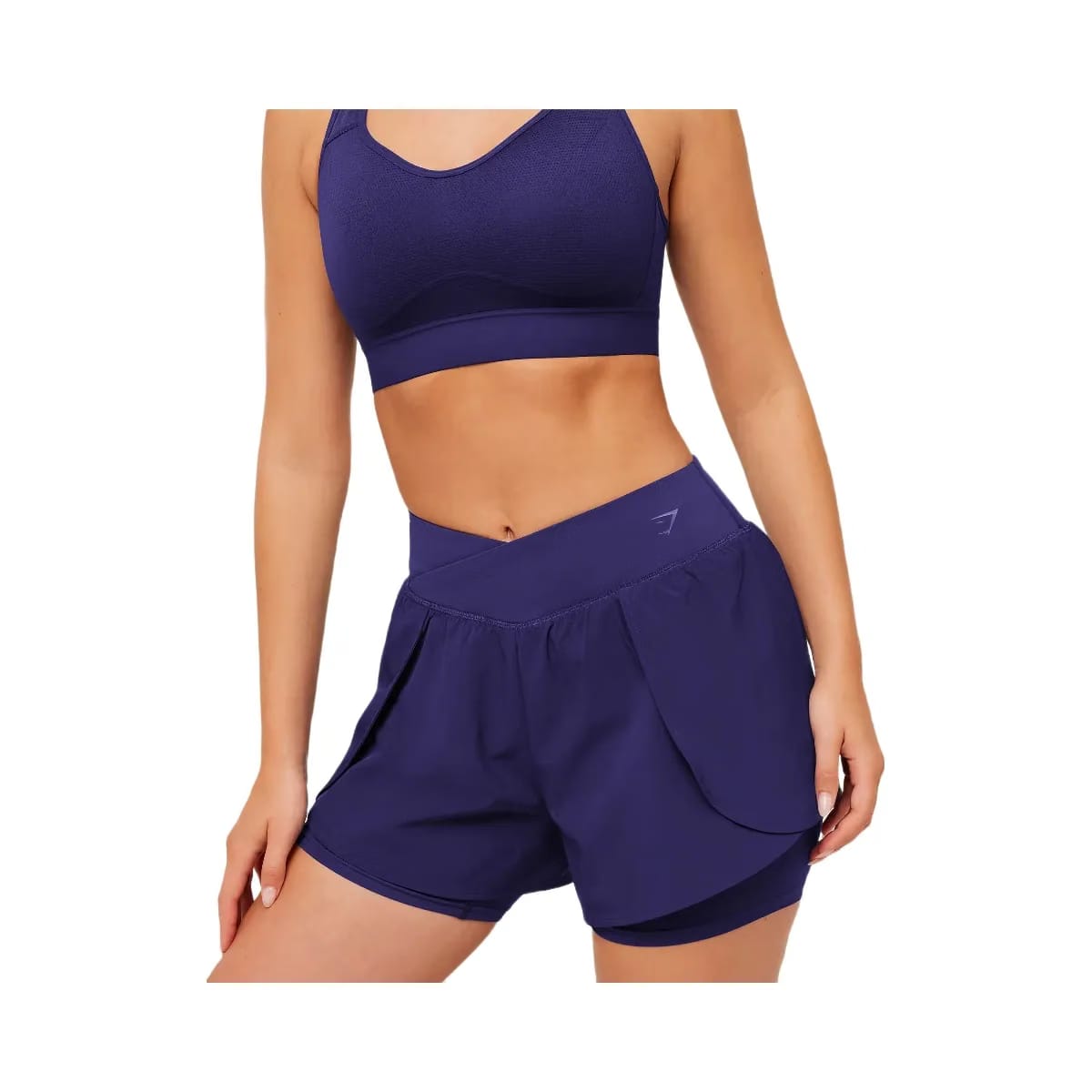 Gymshark Crossover 2-in-1 Shorts "Indigo Purple"