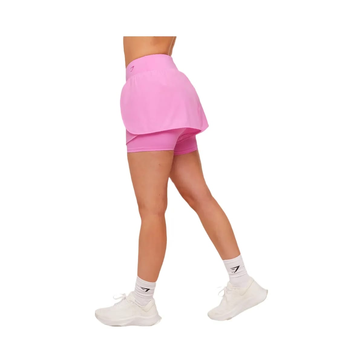 Gymshark Crossover 2-in-1 Shorts "Focus Pink"