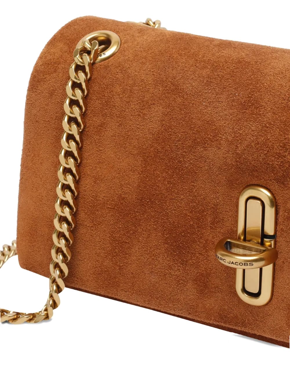 mini The Dual Chain suede shoulder bag