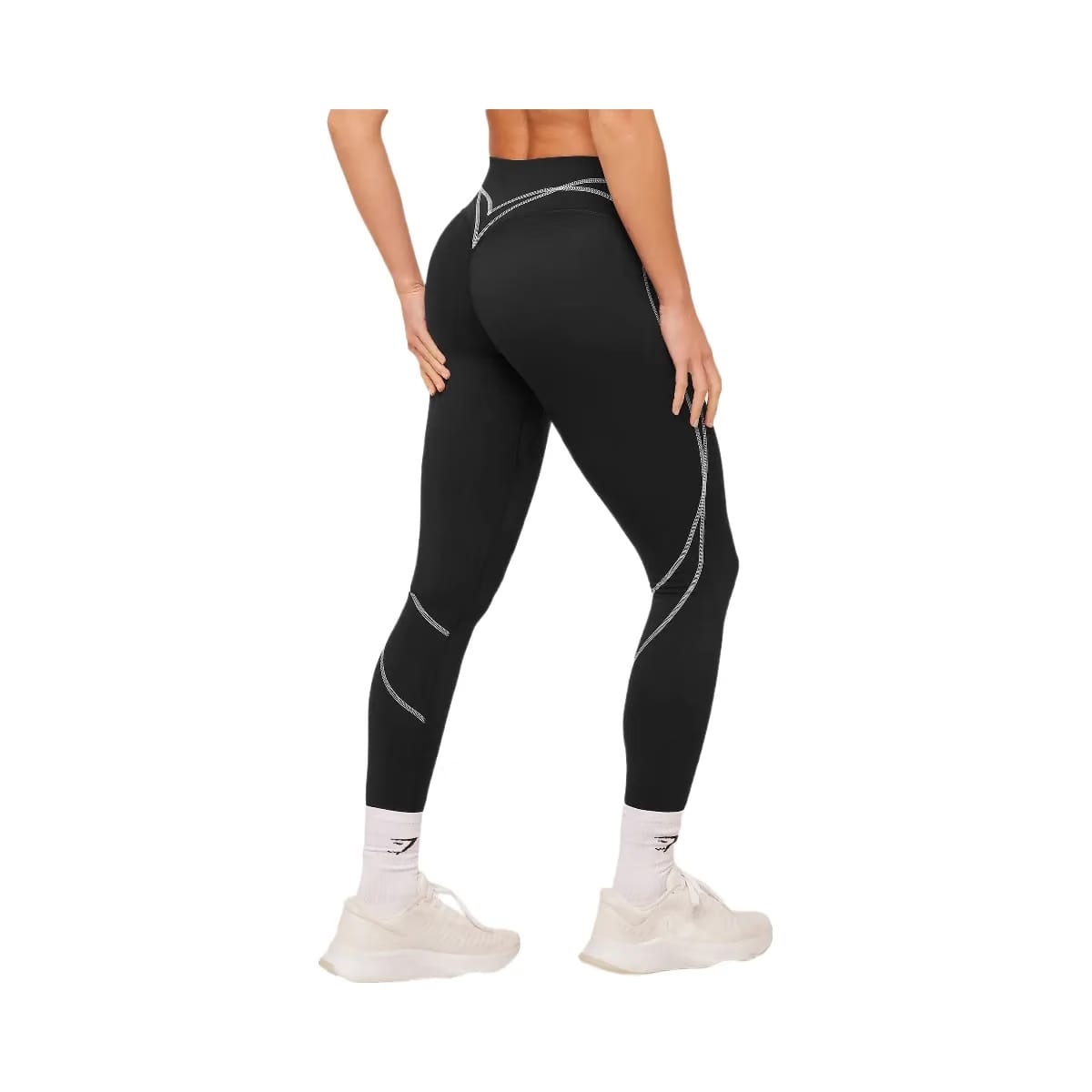 Gymshark Volt Leggings "Black White"