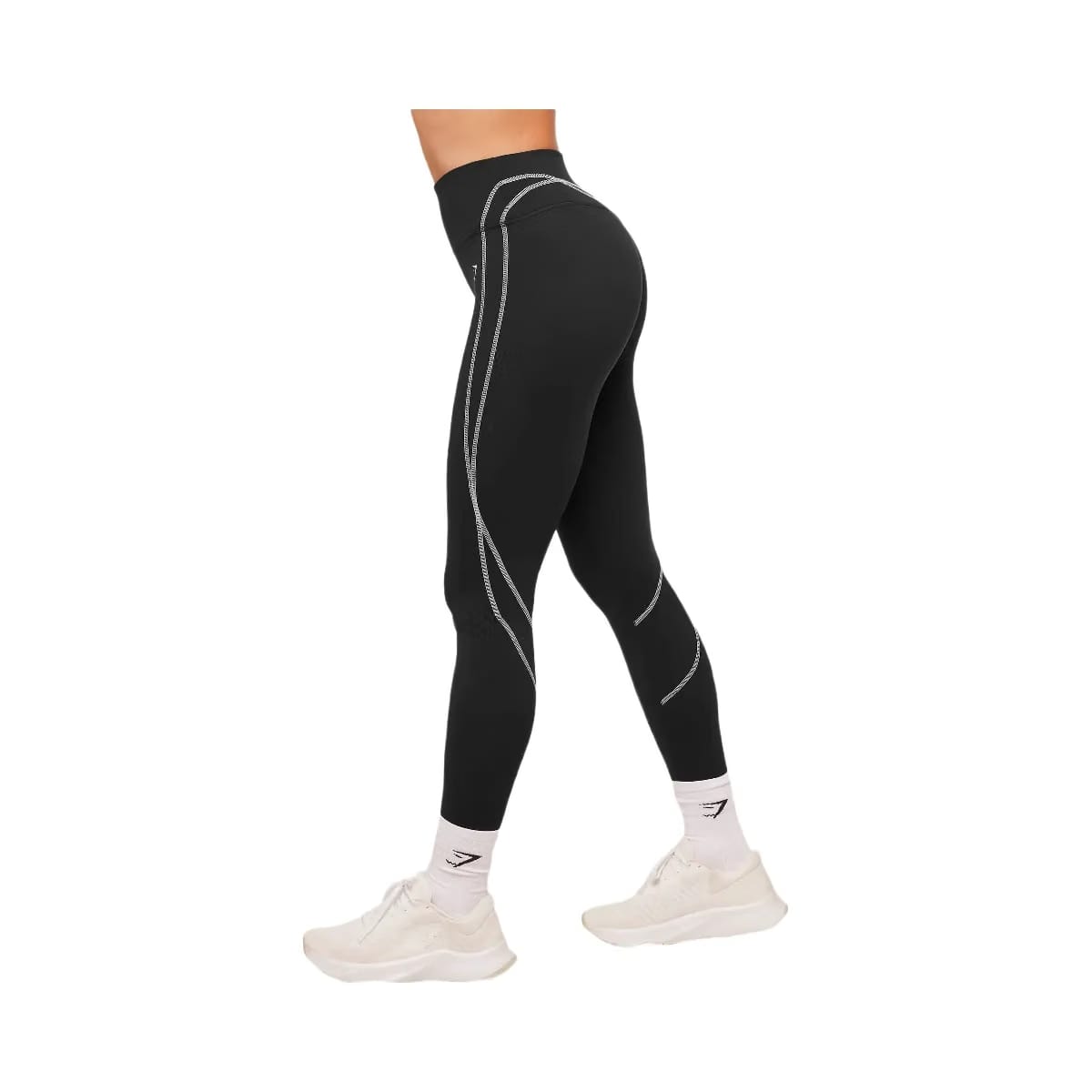 Gymshark Volt Leggings "Black White"