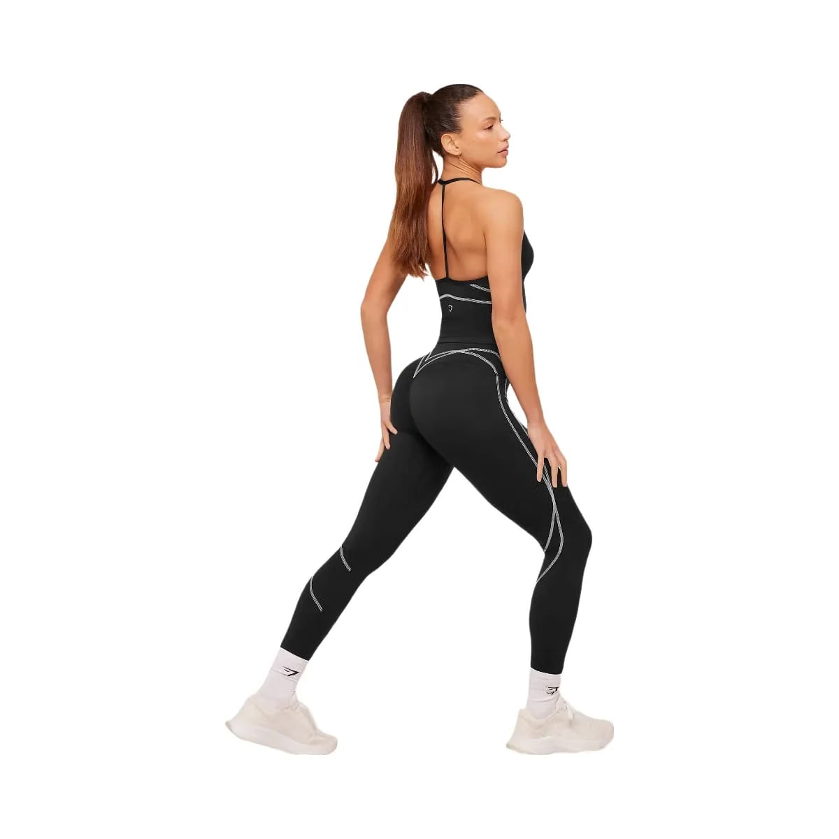 Gymshark Volt Leggings "Black White"