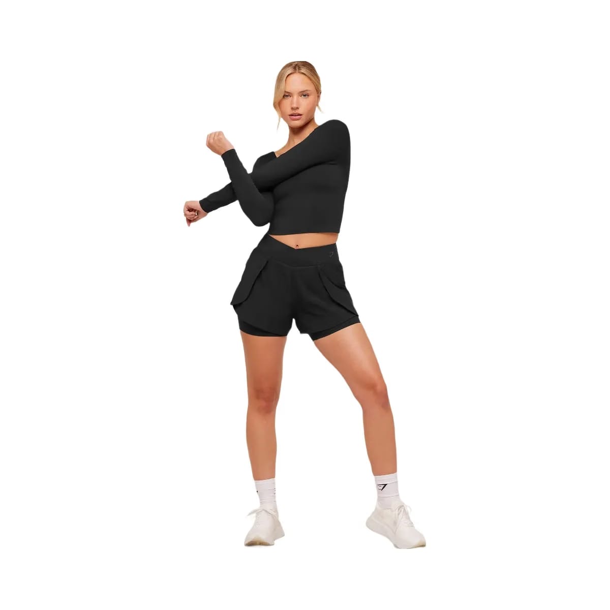 Gymshark Crossover 2-in-1 Shorts "Black"