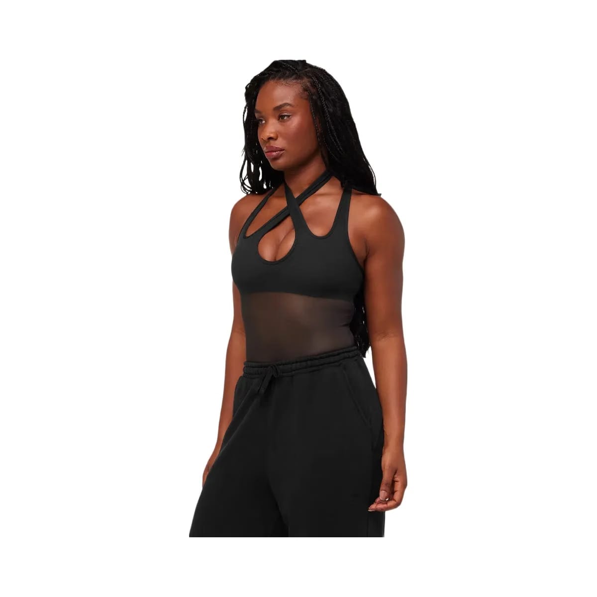 Gymshark Dark Energy Mesh Tank "GS Black"