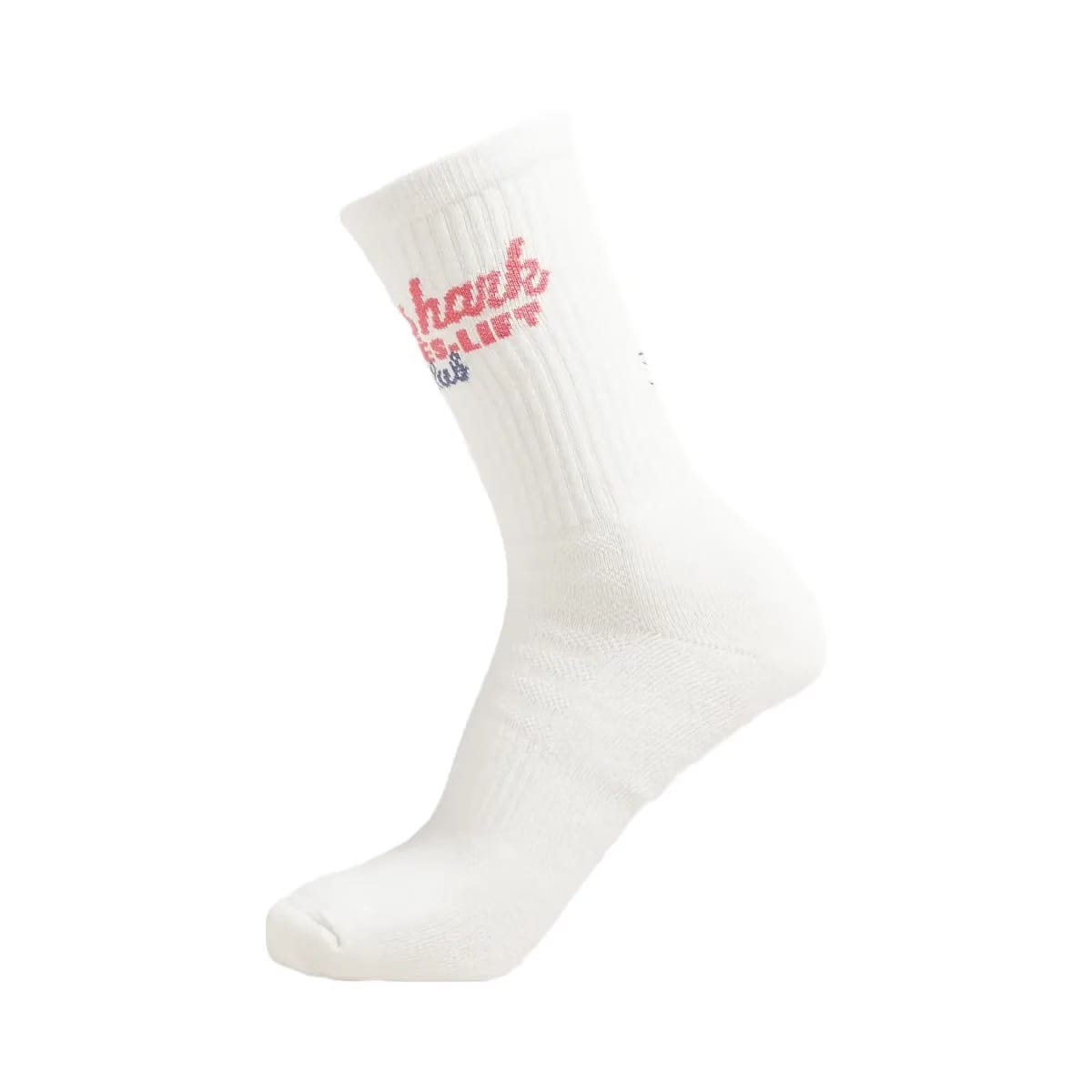 Gymshark Apres Lift Graphic Crew Sock Single "Soft White"
