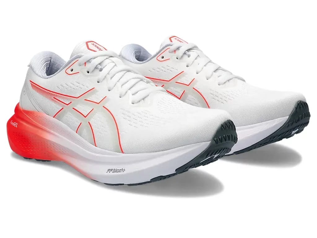 Asics Gel Kayano 30 White Sunrise Red