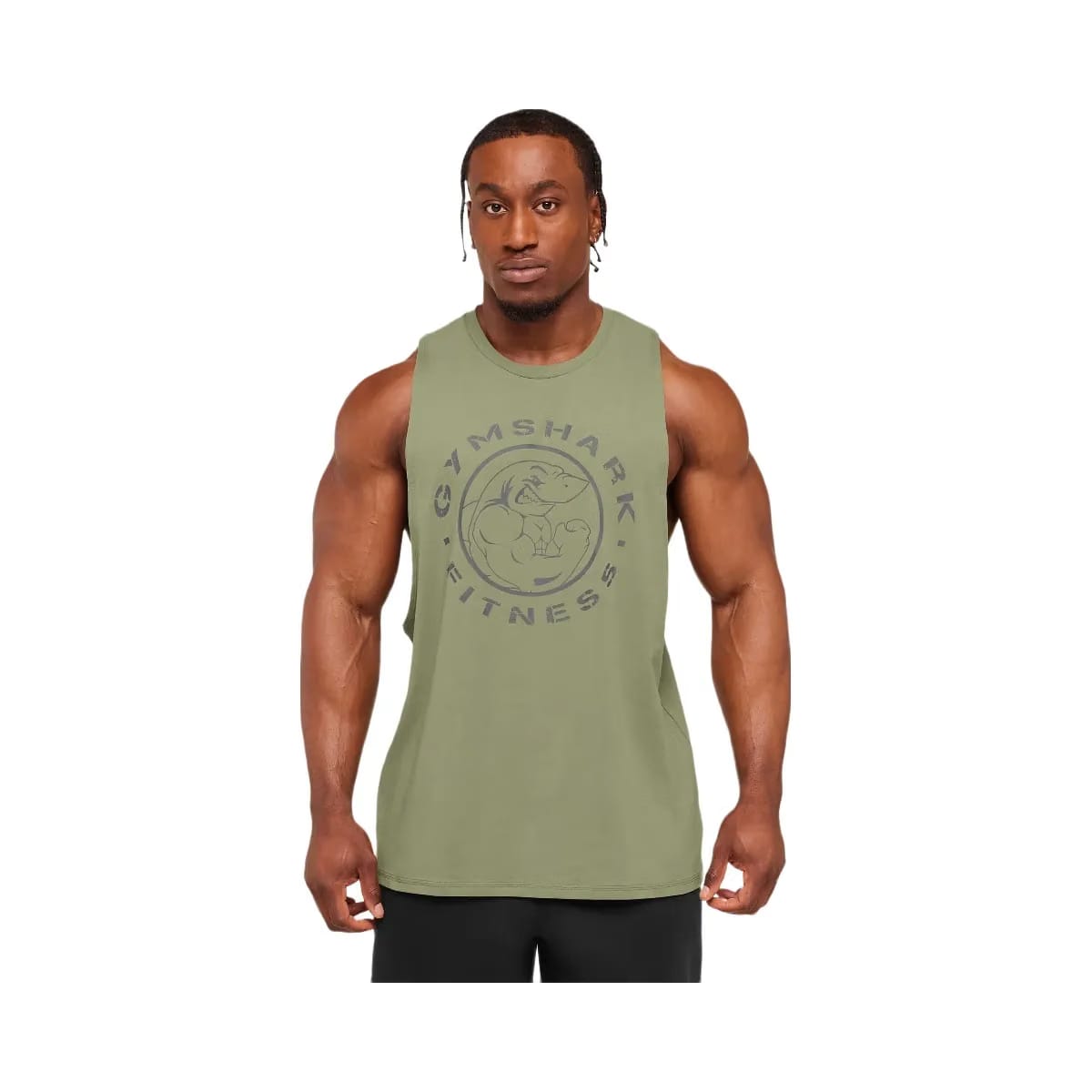 Gymshark Legacy Drop Arm Tank Grounded Green