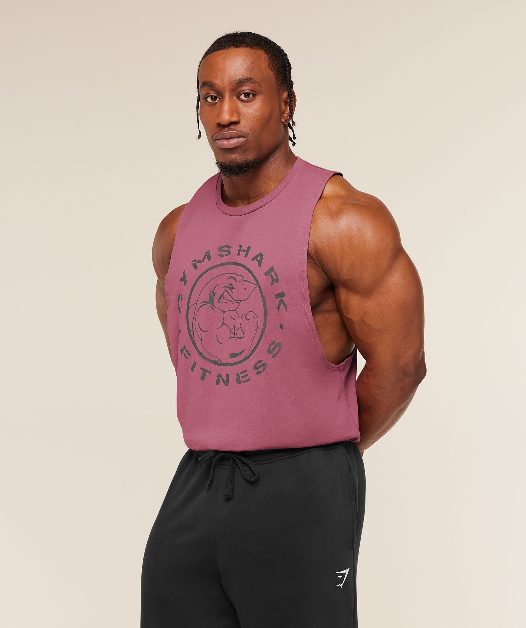 Gymshark Legacy Drop Arm Tank Reset Pink