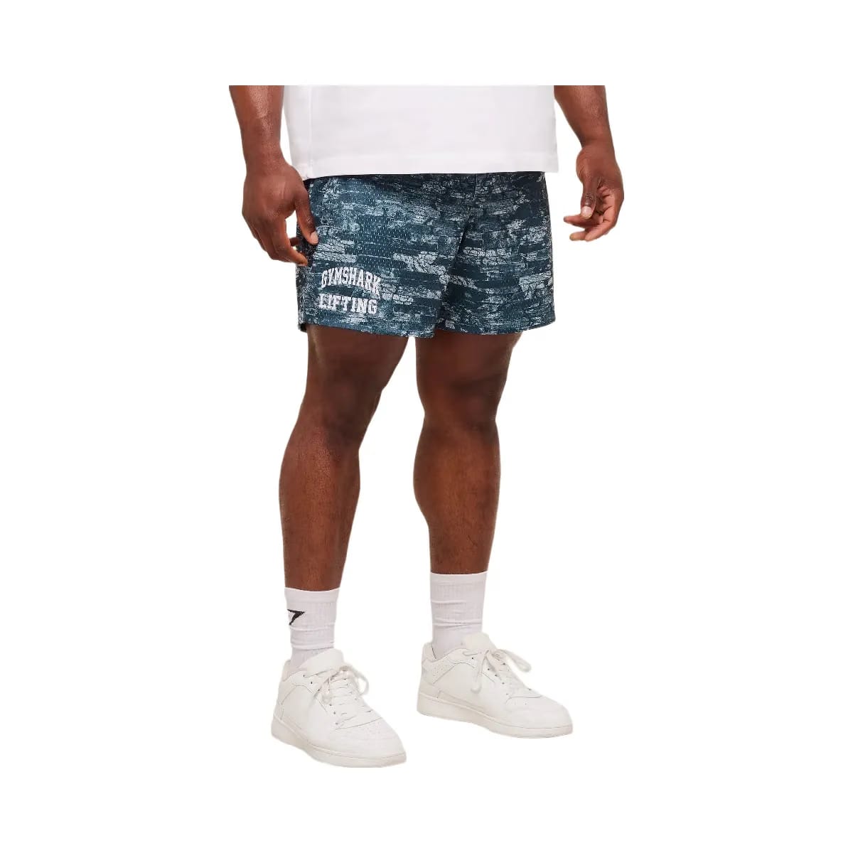 Gymshark Lifting Mesh 5" Shorts "Smoke Blue"