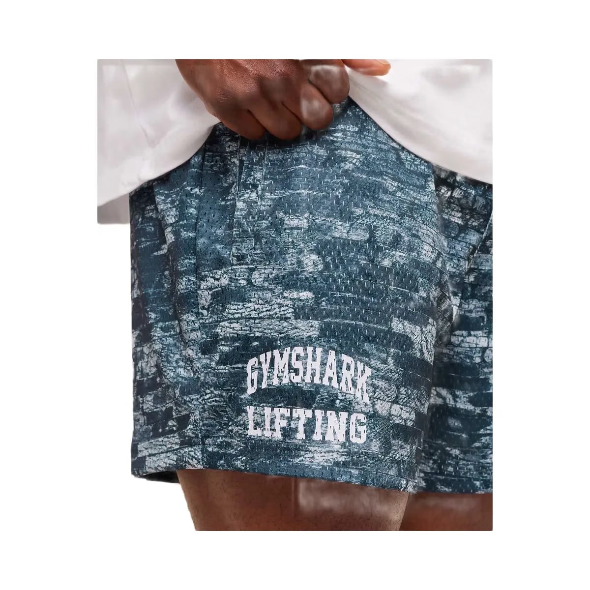Gymshark Lifting Mesh 5" Shorts "Smoke Blue"