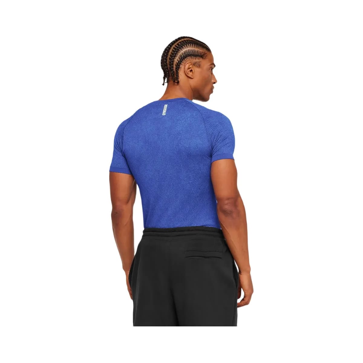 Gymshark Geo Seamless Grid T-Shirt "Force Blue Steady Purple"