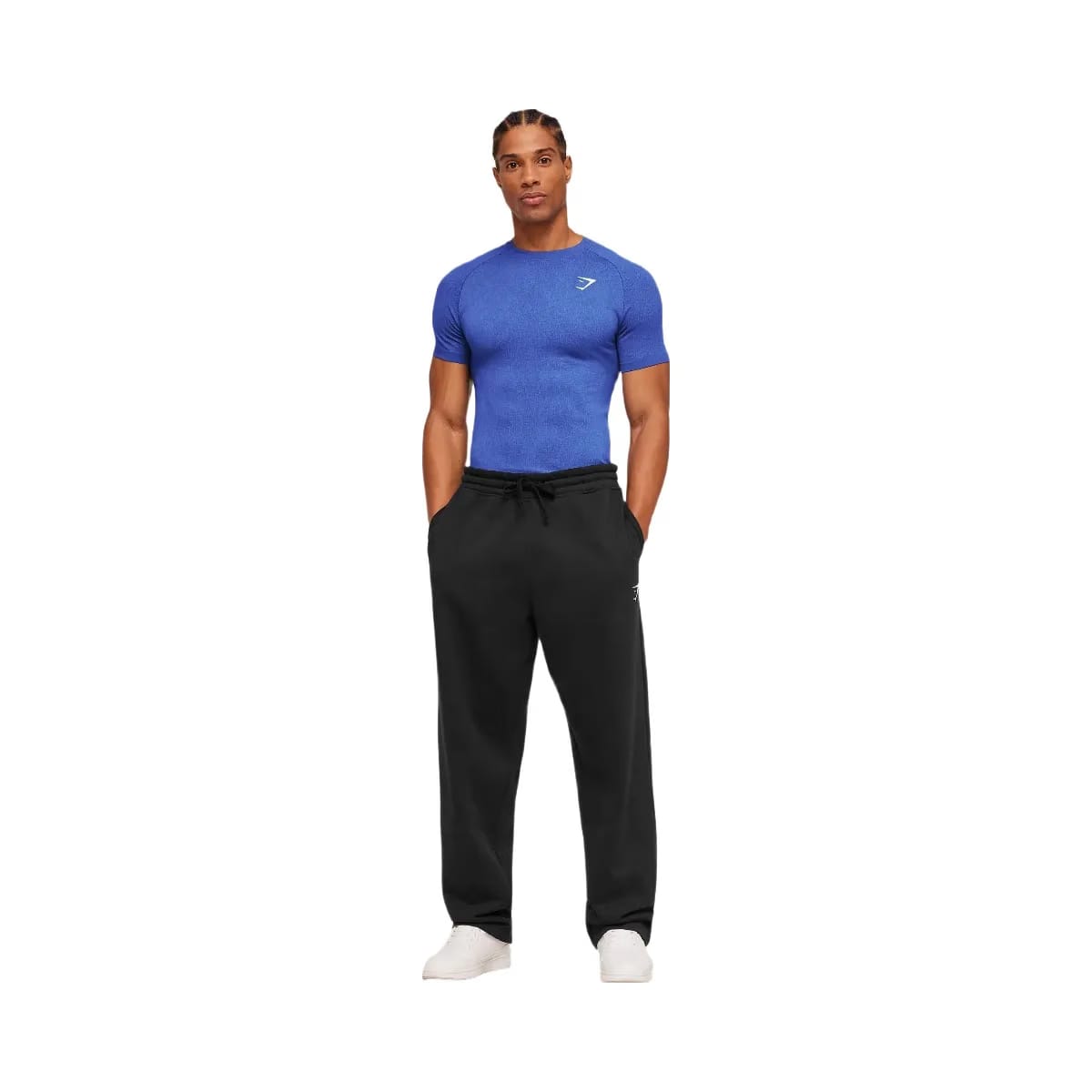 Gymshark Geo Seamless Grid T-Shirt "Force Blue Steady Purple"
