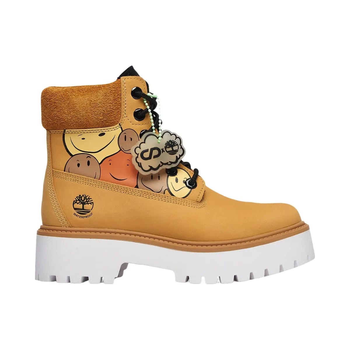 Timberland 6" Waterproof Platform Boot Cnstnt Dvlpmnt Melted Smileys