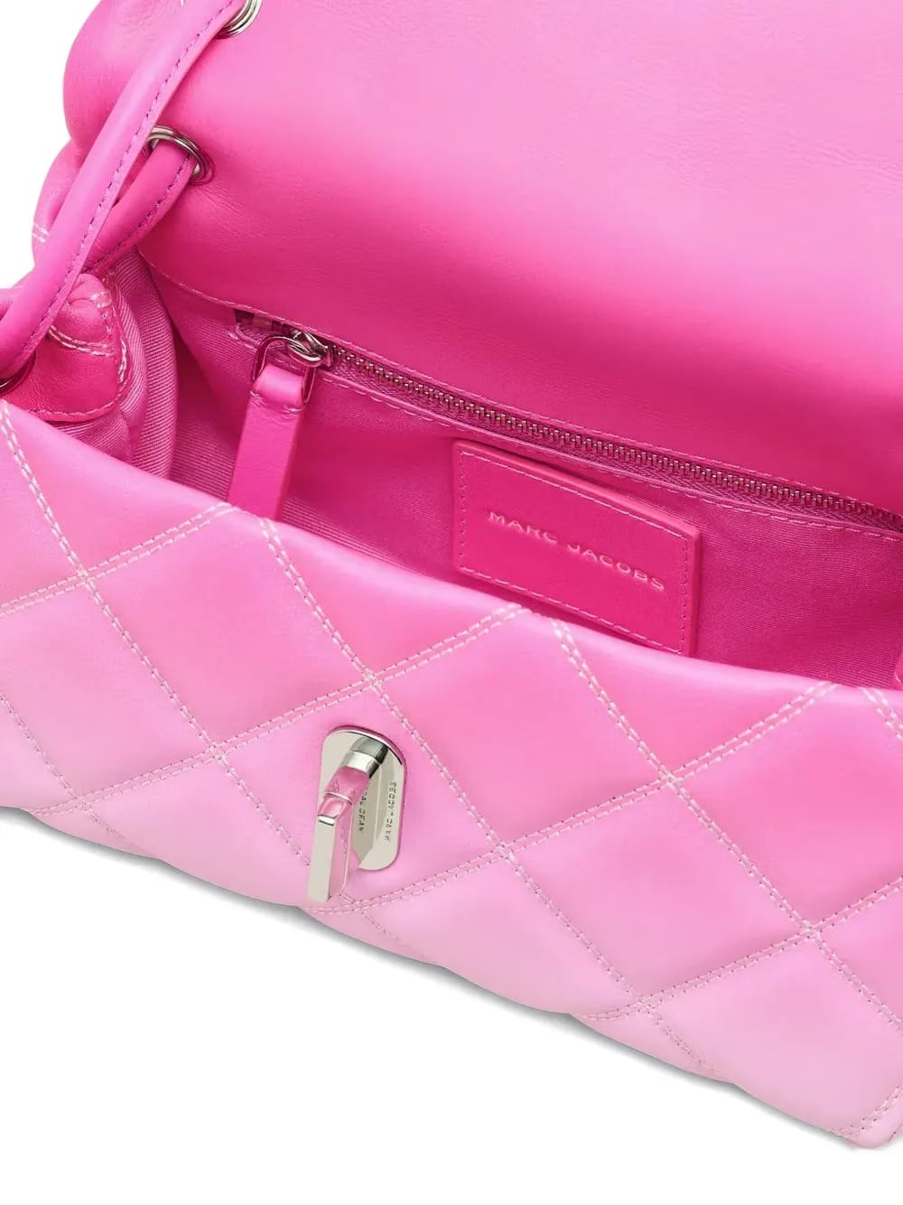 The Quilted Ombré Leather Mini Dual shoulder bag