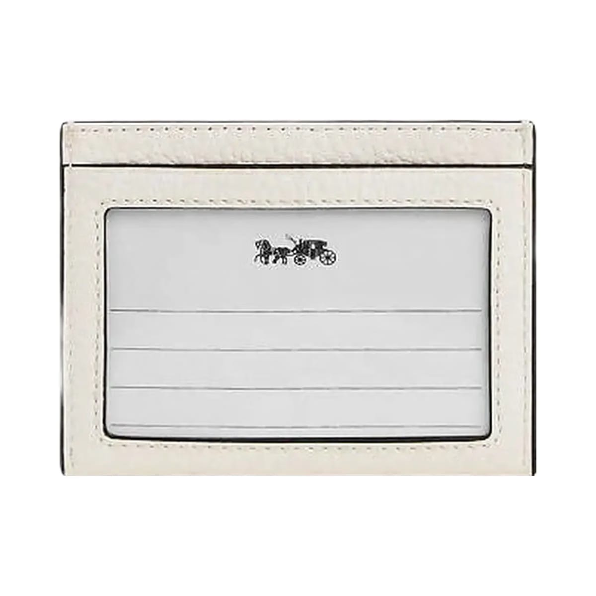 Coach Slim Id Card Case With Strawberry Graphic Gold-Chalk Multi