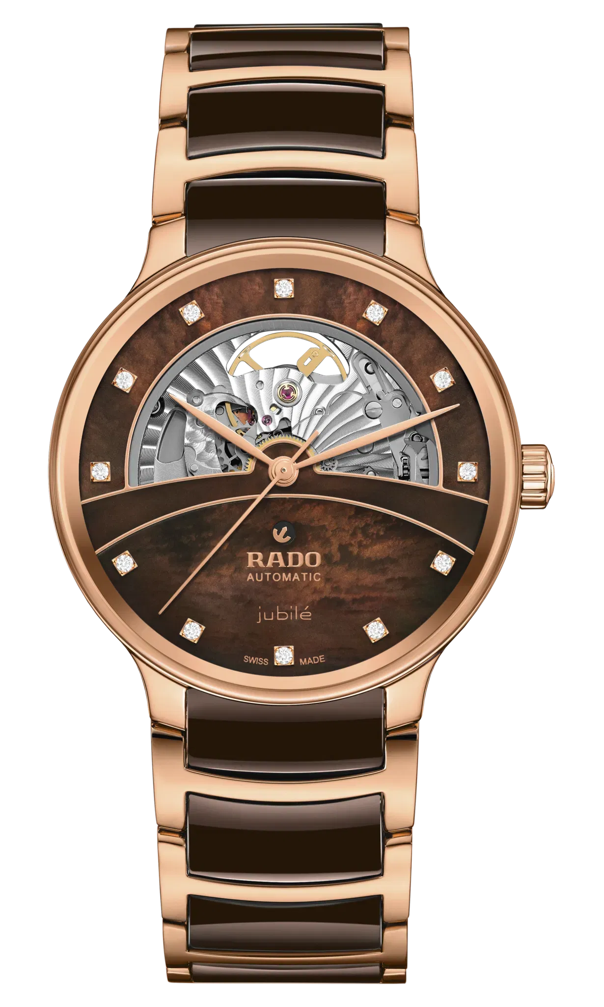 Rado Centrix Automatic Diamonds Open Heart Brown r30028902