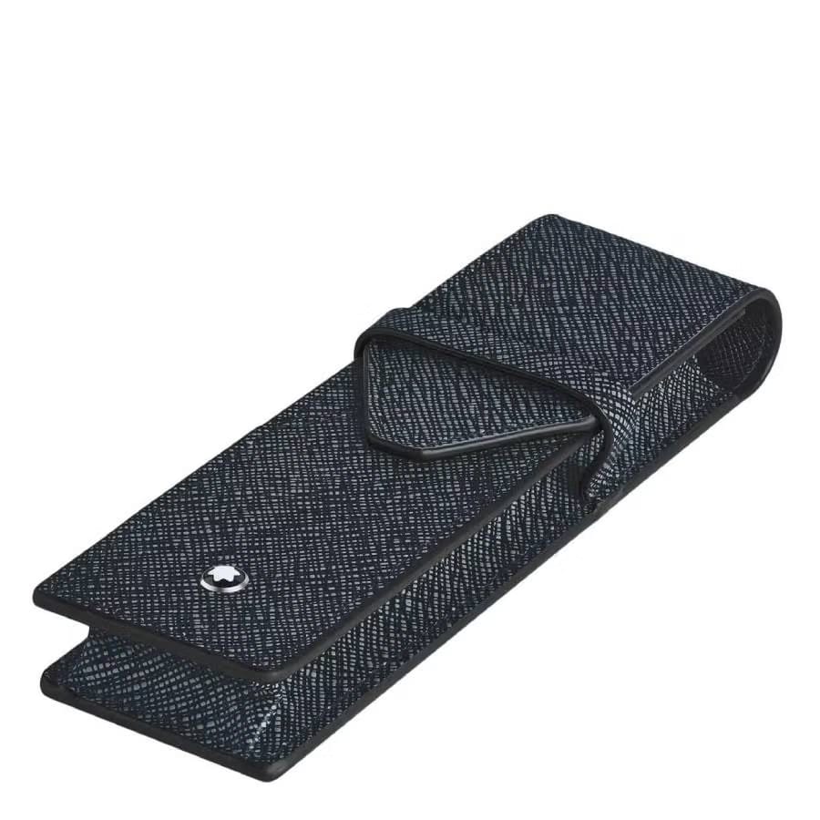 Montblanc Sartorial 2 Pen Pouch - Tweed Blue