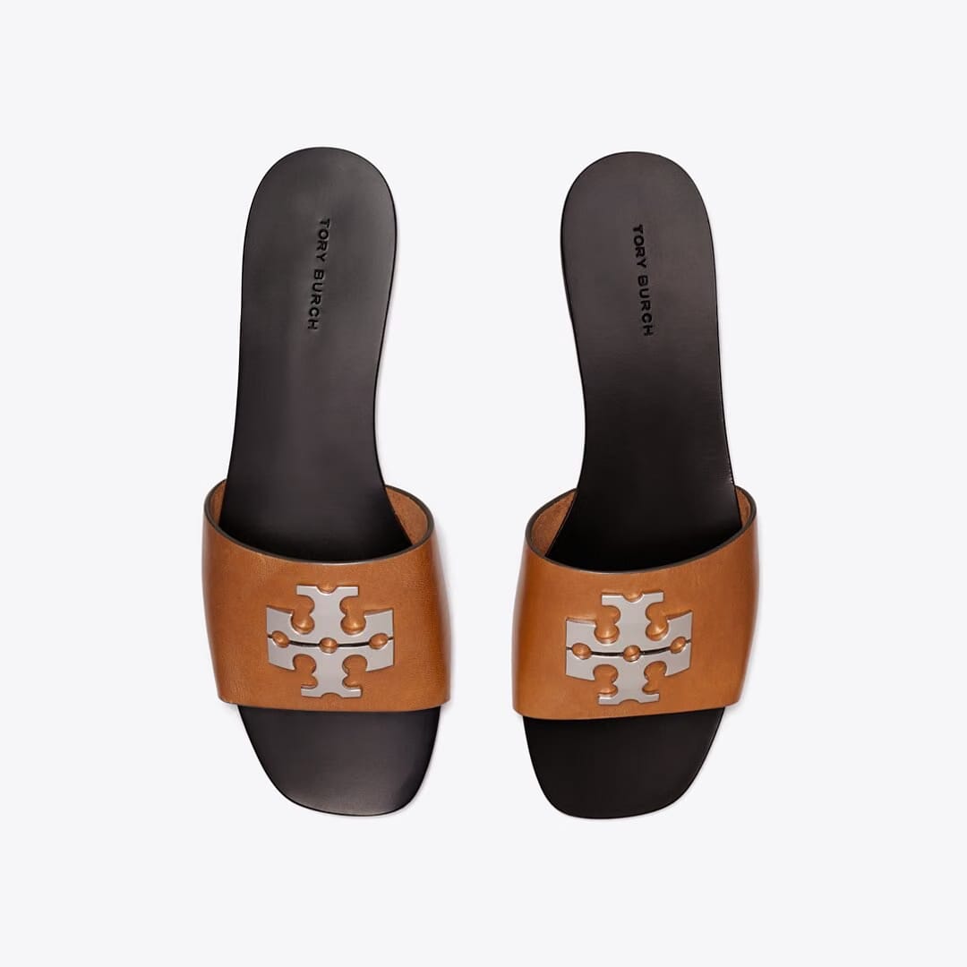 Tory Burch Charlie Cuoio Slide CLASSIC CUOIO