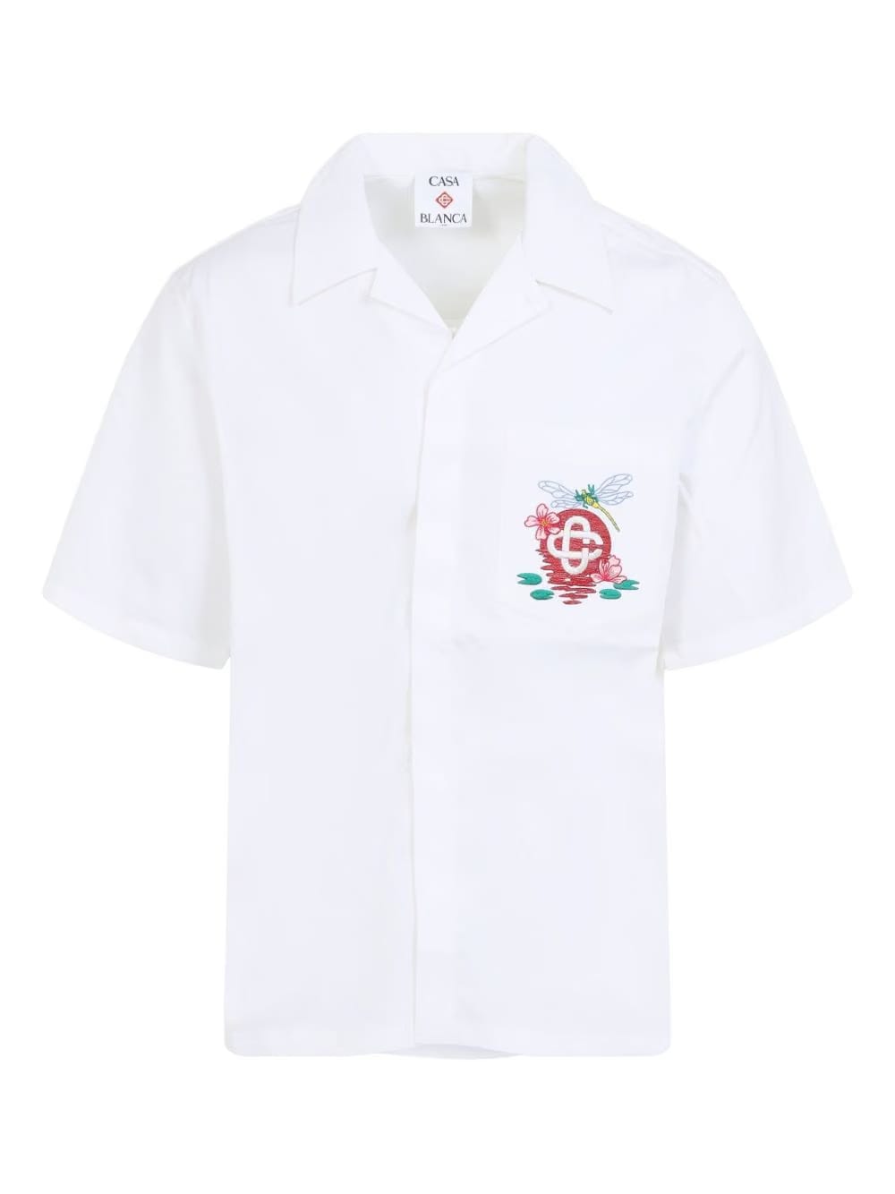 Casablanca logo-embroidered shirt