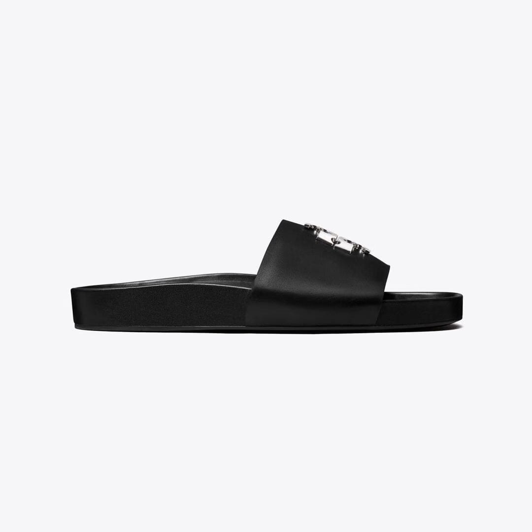Tory Burch Charlie Sport Slide PERFECT BLACK