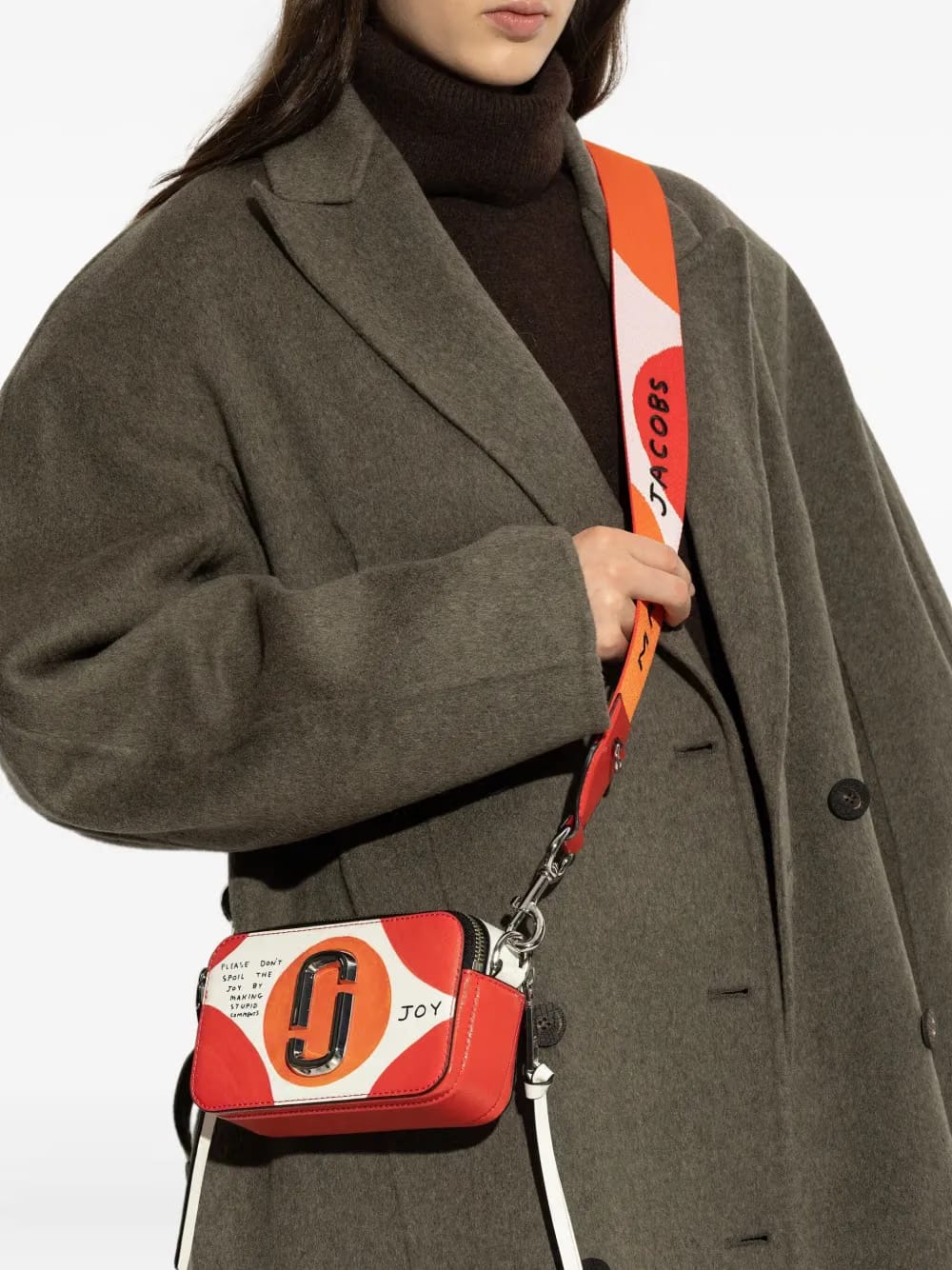 graphic logo crossbody bag