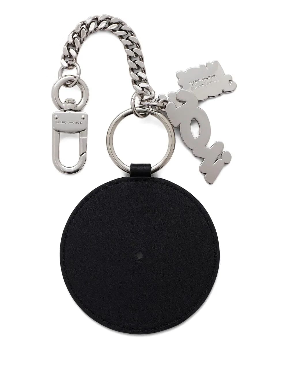 x Derrick Adams record-shaped leather keyring