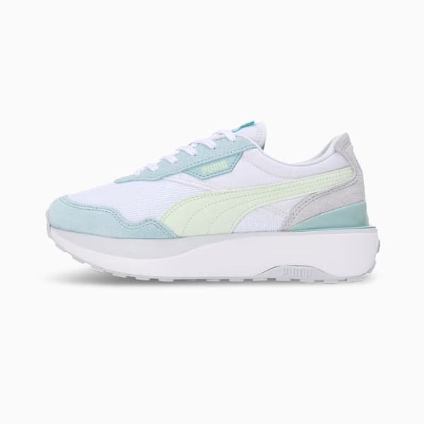 Puma Cruise Rider Silk Road Women'S Sneakers Turquoise Surf-Green Illusion-Silver Mist