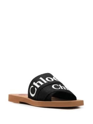 Chloé Woody logo-print sandals